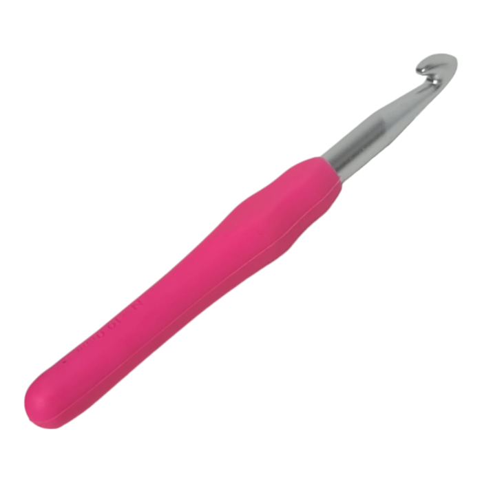 מסרגות אלומניום עם ידית גומי בגדלים שונים