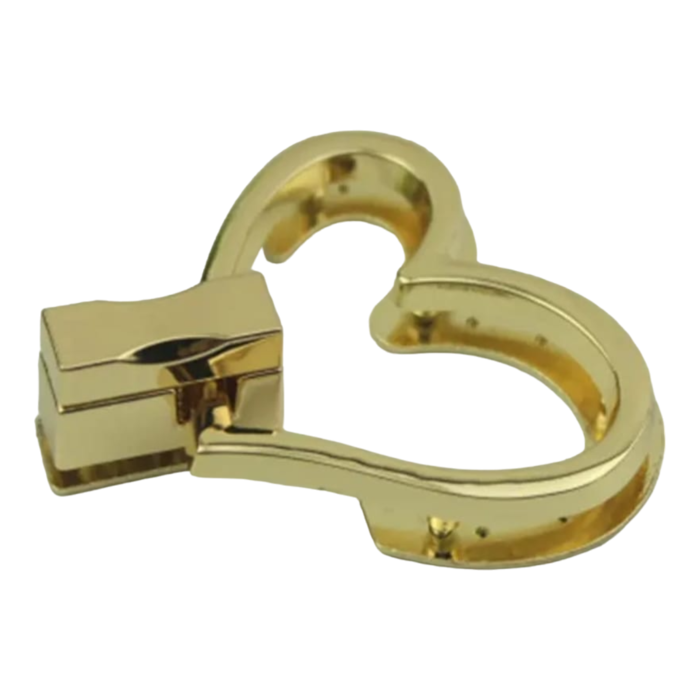 אבזם לתיק בצורת לב