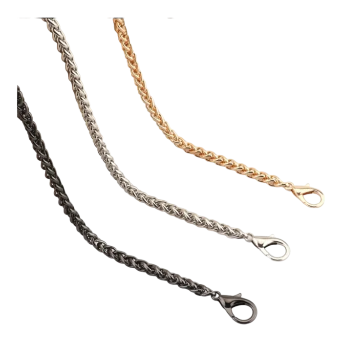 שרשראות מתכת לתיקים במגוון צבעים