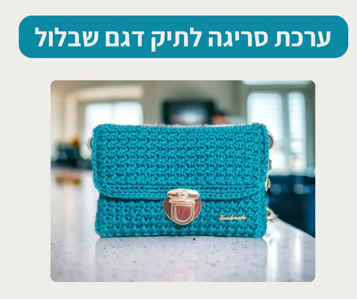 ערכת סריגה לתיק דגם שבלול