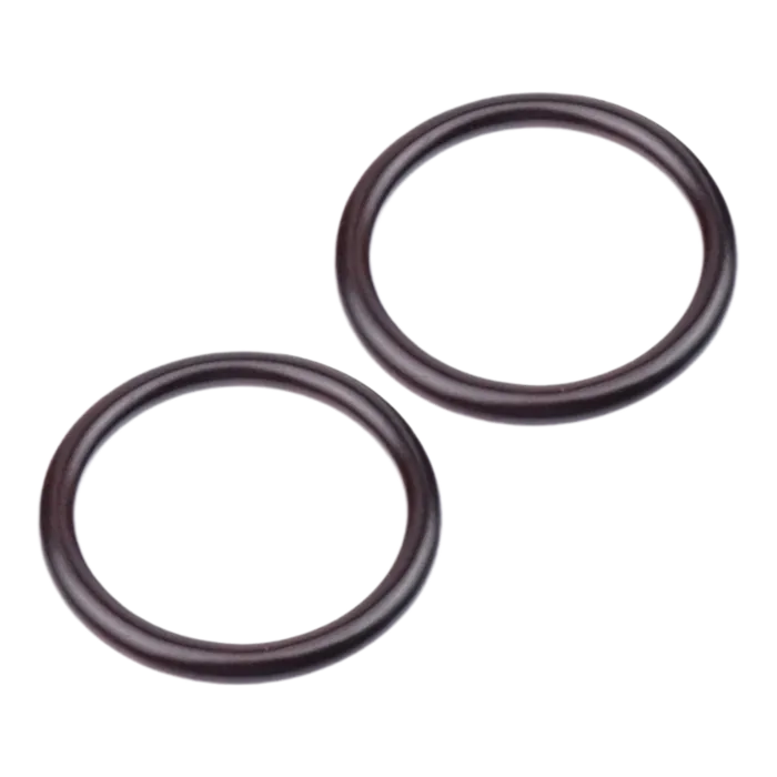 זוג ידיות עץ עגולות