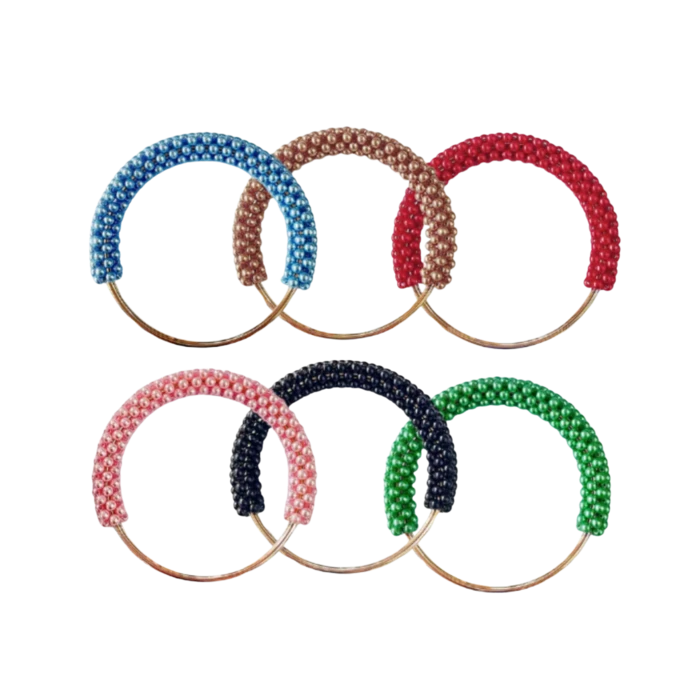 זוג ידיות פנינה מתכת במגוון צבעים