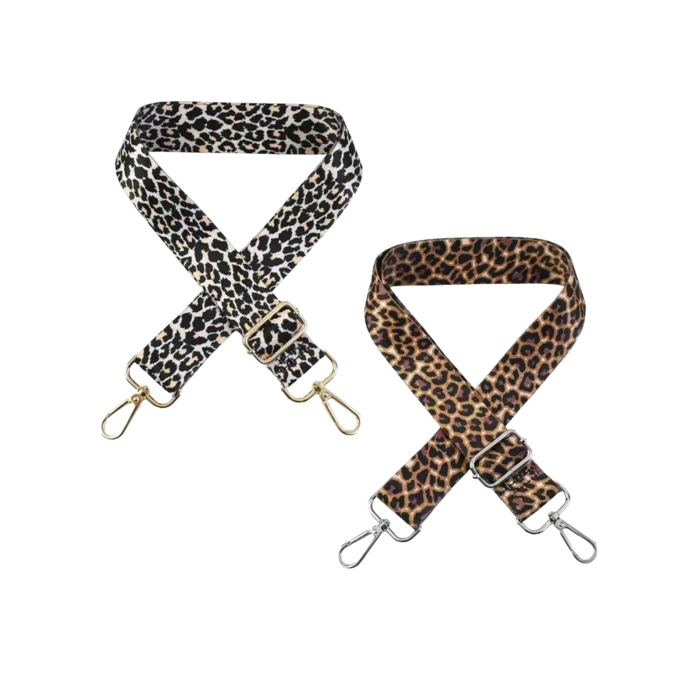 רצועת כתף מנומרת לתיקים בגוונים שונים