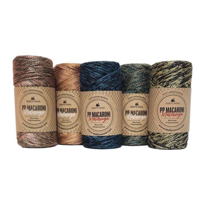 חוטי PP מלאנג' PP MACARONI MELANGE