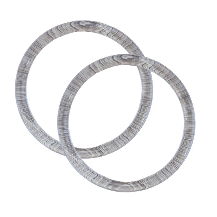 זוג ידיות עגולות מפלסטיק