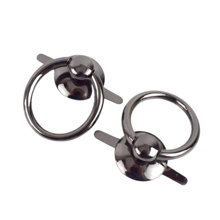 זוג טבעות עגולות לתיקים בצבעים שונים