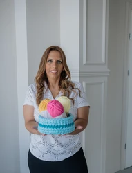 סדנה פרונטלית לסלסלה עם תחתית סרוגה