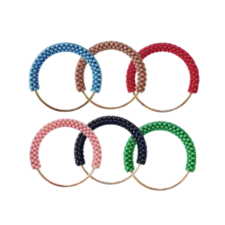 זוג ידיות פנינה מתכת במגוון צבעים