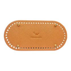 תחתית אובלית דמוי עור לתיקים 25X12 במגוון צבעים