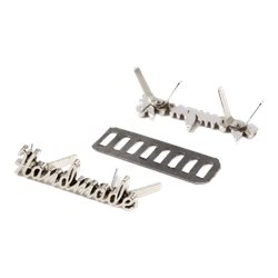 תגית מתכת Handmade צבע כסף