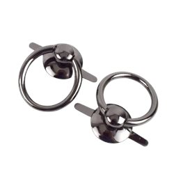 זוג טבעות עגולות לתיקים בצבעים שונים