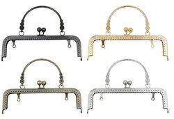 סוגר מתכת עם ידית לתיק קלאץ