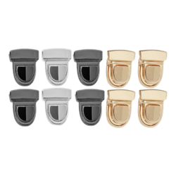 אבזם מתכת מאורך לתיקים במגוון צבעים