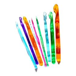 סט מסרגות פלסטיק 9 י"ח