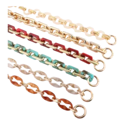 שרשראות מעוצבת לתיקים במגוון צבעים