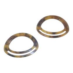 זוג ידיות חיוך מפלסטיק חום