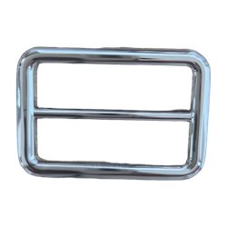 אבזם מתכת מלבני קטן לתיק/חגורה בגווני כסף