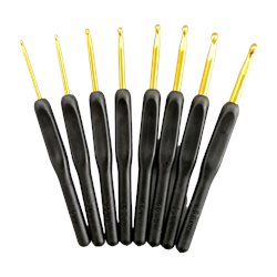 סט מסרגות שחור - 8 יחידות