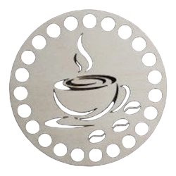 תחתית מעץ לסריגת תחתיות קפה